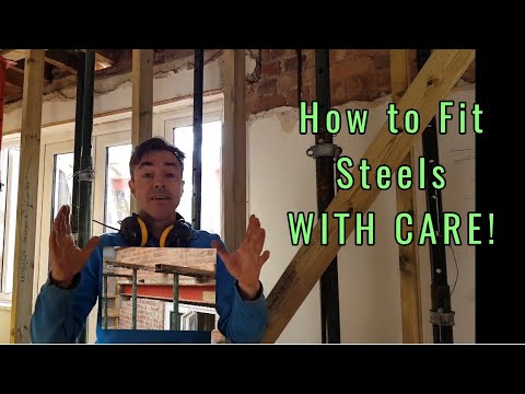 fitting a steel beam using needles and acrow props the best way