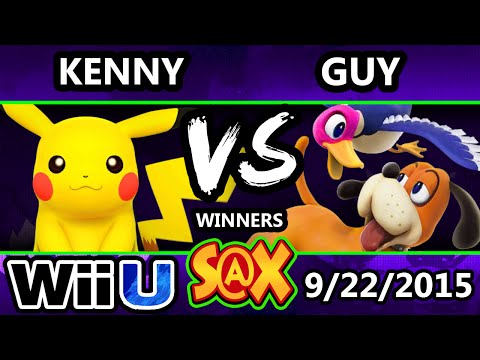 S@X 116 - Kenny (Pikachu) Vs. Guy (Duck Hunt) SSB4 Tournament - Smash Wii U - Smash 4