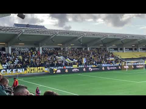 BK Häcken supporters at the UEFA Champions League game versus The New Saints