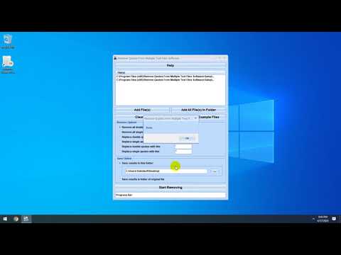 Remove Quotes From Multiple Text Files Software