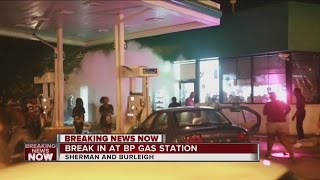 Watch: Crowd Burns Down BP Station
