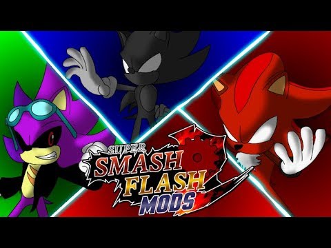 Super Scourge Vs Dark Sonic and Chaos Shadow SSF2 MOD