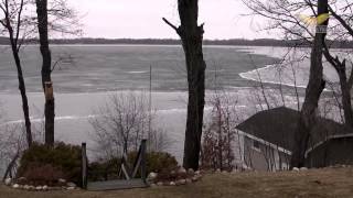 preview picture of video 'Ice Out 2013 - Pike Lake - Hartford, WI'