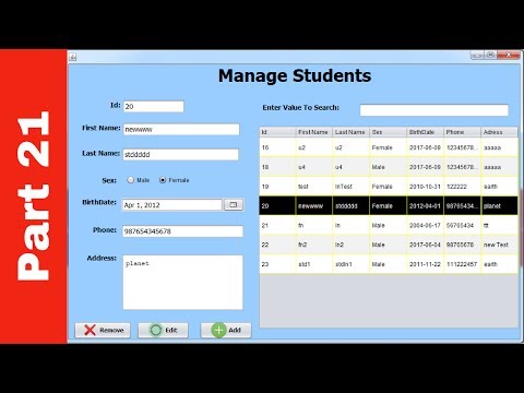 Java Student Information System Project In Java Using Netbeans With Source Code Part 21