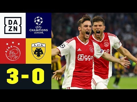 Doppelpack von Nicolas Tagliafico: Ajax Amsterdam - AEK Athen 3:0 | UEFA CL | DAZN Highlights