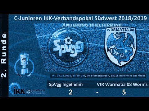 IKK Verbandspokal 2. Runde: Spvgg Ingelheim - VfR Wormatia Worms U15 (2:5)