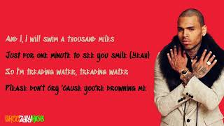 Chris Brown - Treading Water [LYRIC VIDEO]