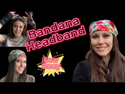 Bandana Headband DIY | Beginner Sewing Project