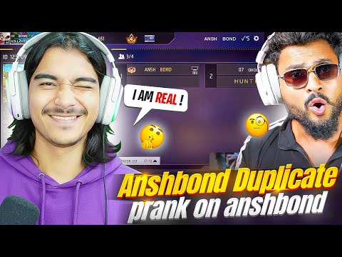 AnshBond Duplicate Prank on Anshbond 😱 He Got Shocked - Who is Real❓