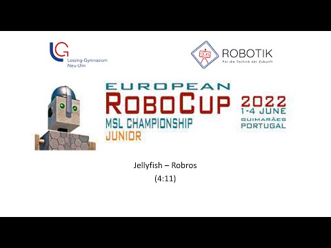 Soccer Open: Jellyfish - Robros (4:11) - European RoboCup Junior Portugal 2022