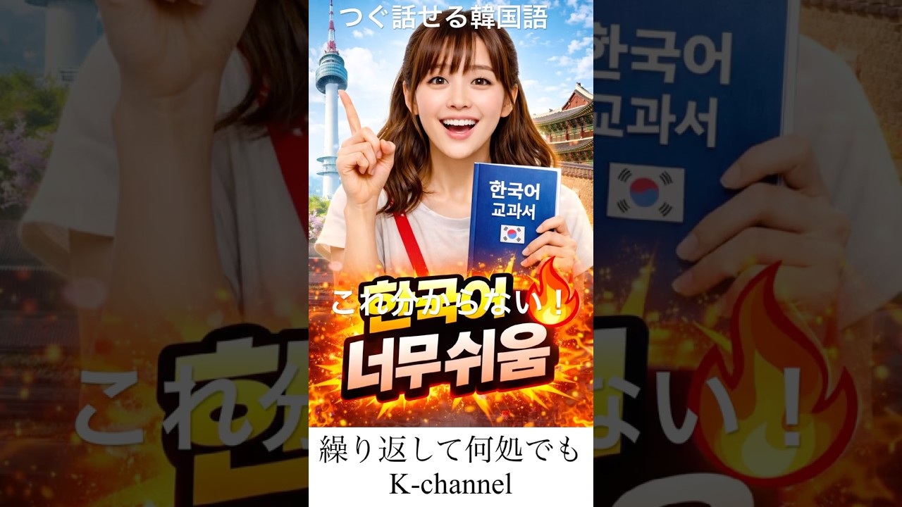 これ分からない！#韓国語簡単#かんたん #korean #koreanlanguage #ハングル #韓国語 #韓国語勉強 #韓国語会話 #韓国語講座 #韓国語教室 #한글 #基礎韓国語