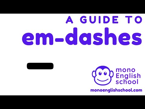 The Em-Dash: A guide to the accurate use of punctuation marks in the English language