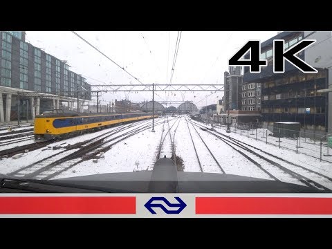 4K CABVIEW SNOWLAND Amersfoort - Amsterdam ICM 23jan 2019