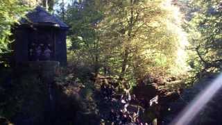 preview picture of video 'Autumn Shaft Of Light Falls Of Braan Hermitage Dunkeld Highland Perthshire Scotland'