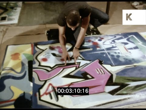 Early 1980s New York, Graffiti Artists Interview, Dondi and Duro, 16mm | Premium Footage