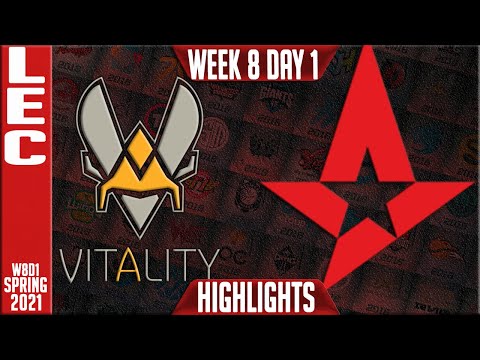 VIT vs AST Highlights | LEC Spring 2021 W8D1 | Team Vitality vs Astralis