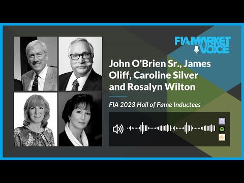 FIA Hall of Fame - John O'Brien Sr.,  James Oliff, Caroline Silver and Rosalyn Wilton
