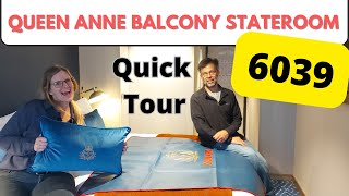 Cunard Queen Anne Balcony Cabin Tour | with SPECIAL GUEST!
