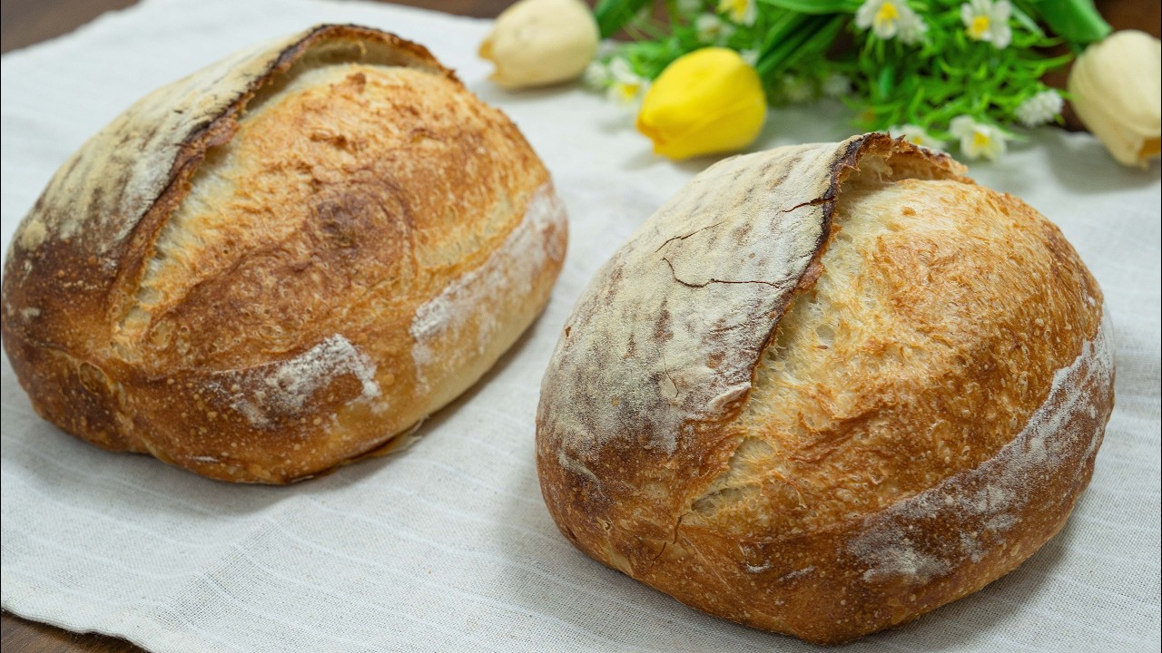 No need to ferment overnight! This European bread only took me 1 hour!