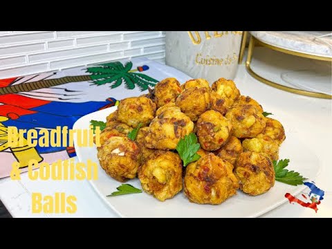 How To Make Breafruit and Codfish Balls (Boulèt Lam Veritab)