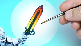 I'll paint all Warhammer weapons like this from now on.