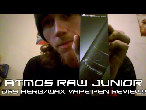Atmos Raw Junior Dry HerbWax Vape Pen Review!!!