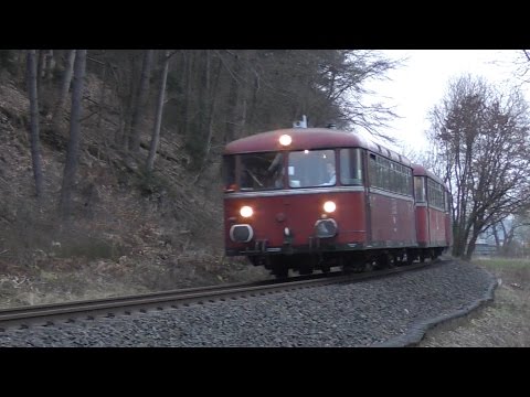 Mit dem VT 98 (Schienenbus) der OEF durchs Edertal