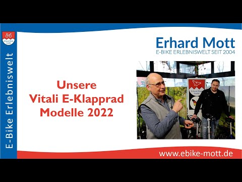 Unsere Vitali E-Klapprad Modelle 2022 | E-Bike Erlebniswelt Erhard Mott Lauda