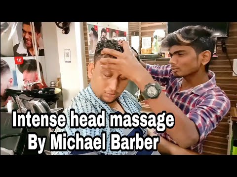 Intense Head massage with Ear cleaning & Face cleaning by Michael Barber