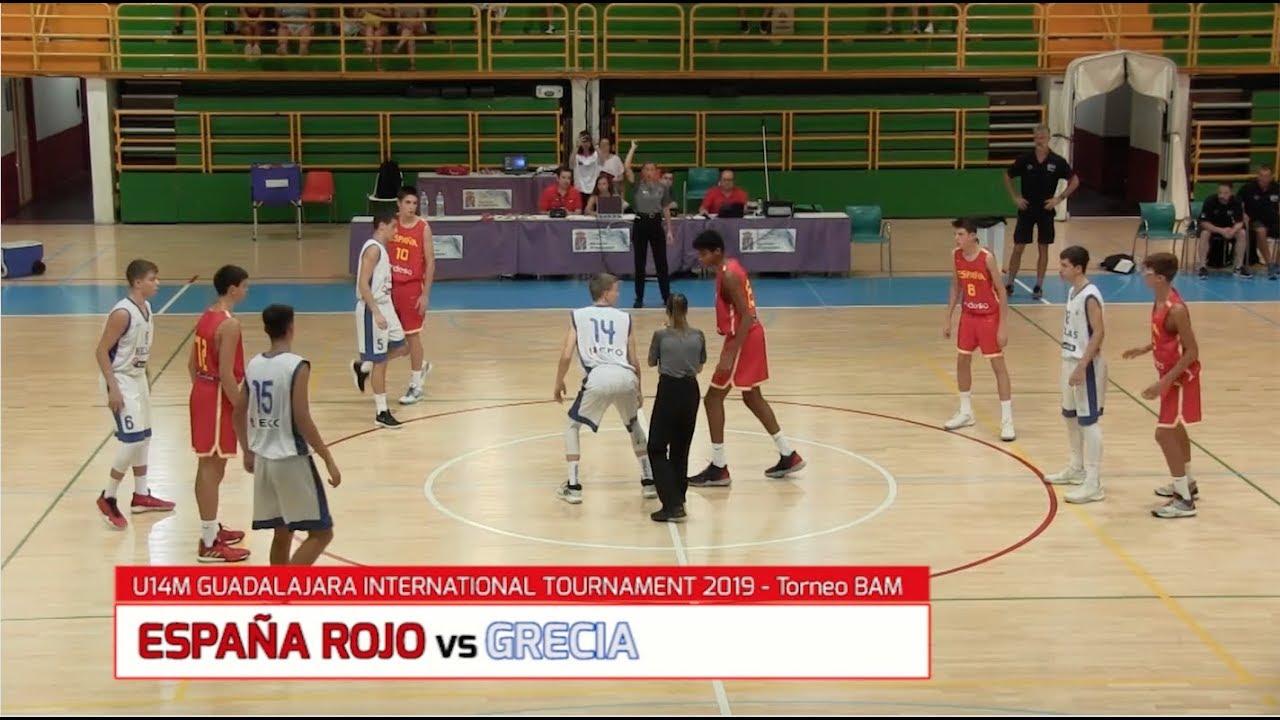 U14M - ESPAÑA Rojo Vs. GRECIA.- Torneo Internacional Infantil BAM 2019 (BasketCantera.TV)