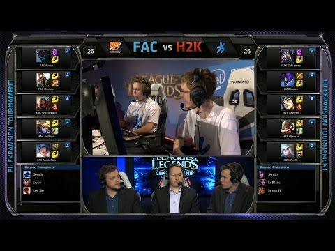 EU LCS Expansion H2K vs FAC Game 2 Highlights