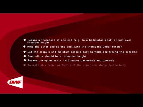 CE2M8V62 - Exercices avec élastiques - Rotation externe