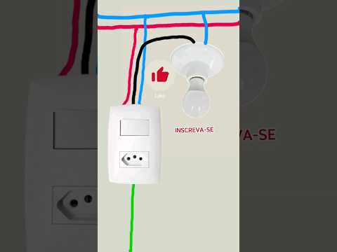 Interruptor e tomada | instalação de tomada e interruptor, tomada #elétrica #eletricista #eletrica