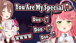 Miko Sings JJK Theme (Elite Ver.) While Hiding from Monsters Had Korone & Ayame Die Laughing!