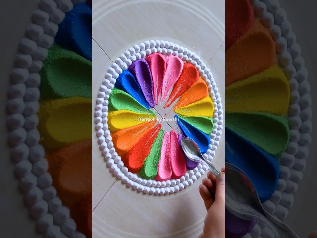 Two color rangoli design ideas by keerthi - video 2