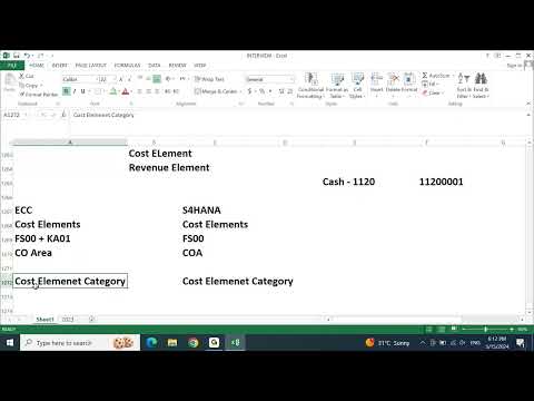 SAP S4HANA Controlling Overview Session 01