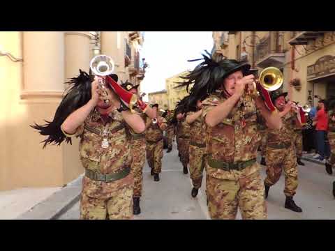 La Fanfara dei Bersaglieri di Lecco - per le vie del centro storico a Sciacca