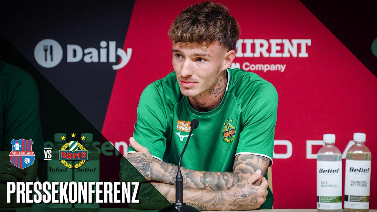 Pressekonferenz vor dem Hinspiel gegen Paide Linnameeskond