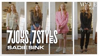 Que porte Sadie Sink en une semaine ? | 7 jours, 7 styles | Vogue France