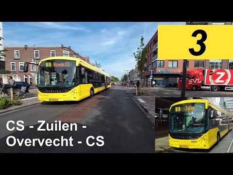 U-OV lijn 3: Utrecht CS - Zuilen - Overvecht - Utrecht CS | Qbuzz 4829 | 2025