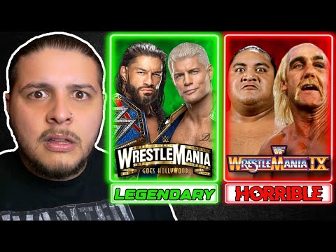 Ranking EVERY WrestleMania MAIN EVENT | WWE Tier List