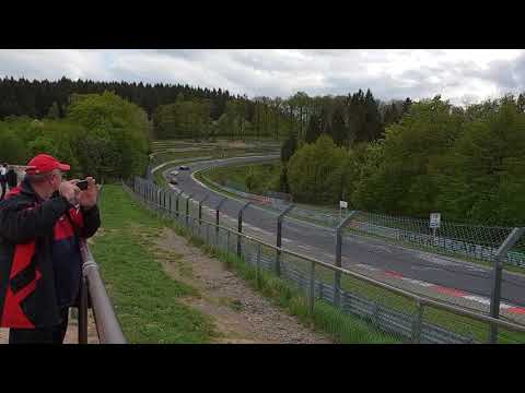 DannyDC2 impressing the locals at Brünnchen. Nürburgring TF touristenfahrten 25.04.18