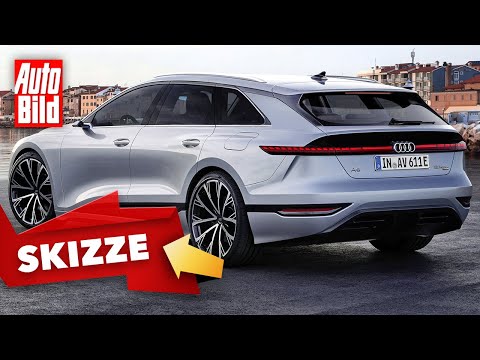 Audi A6 e-tron Avant (2023) | So könnte Audis Elektro-Kombi aussehen | Skizze