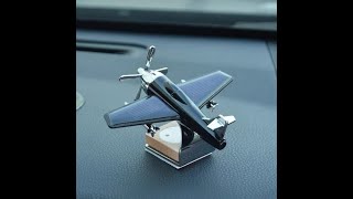 Solar Airplane with Car Air Freshener