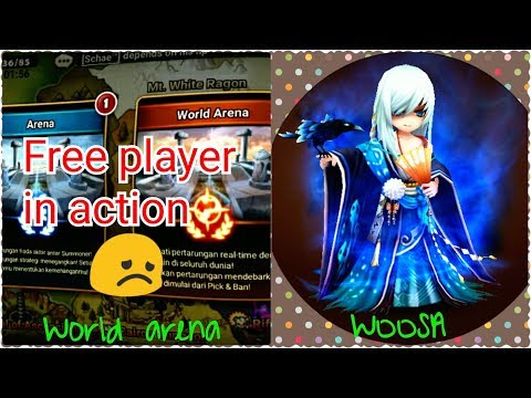 Tested (mencoba) my NB5 Woosa in world arena-summoners war (F2P in action)