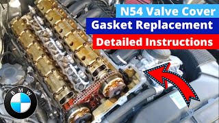 N54 Valve Cover Gasket / BMW 335i 135i 535i DIY Replacement