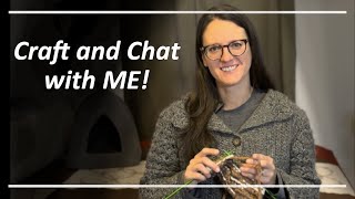 Craft and Chat with ME - Cathy! Episode 3 - Knit Shoes, Crochet Top Update, and a Cider Mill