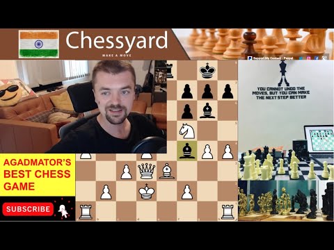 Agadmator Best Chess Game on Lichess. How Strong Chess Players can also go wrong with Caro Kann!