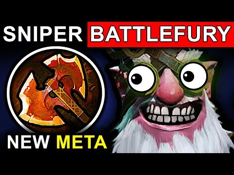 BATTLEFURY SNIPER - DOTA 2 PATCH 7.07 NEW META PRO GAMEPLAY