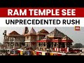 Ayodhya Sees Massive Devotee Turnout On New Years Eve As Ram Mandir Celebrations Begin India Today